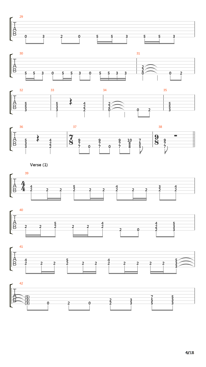 Winds Of Destination吉他谱