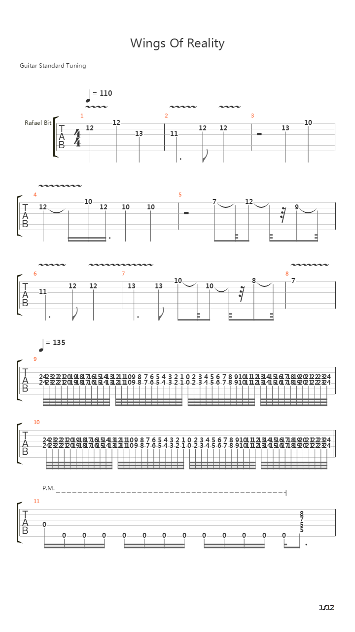 Wings Of Reality吉他谱