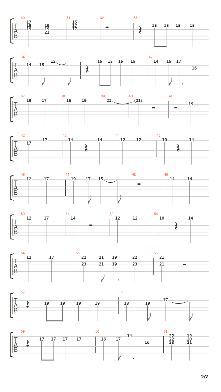 Zito吉他谱