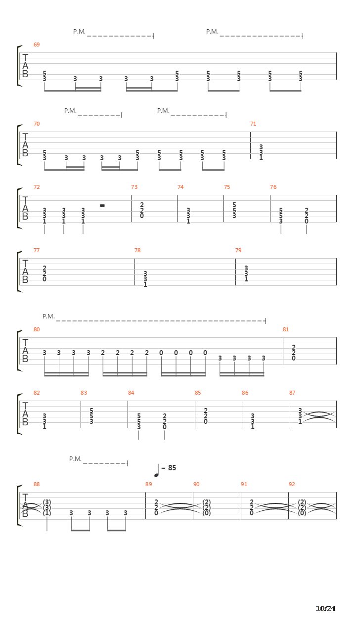 Zito吉他谱