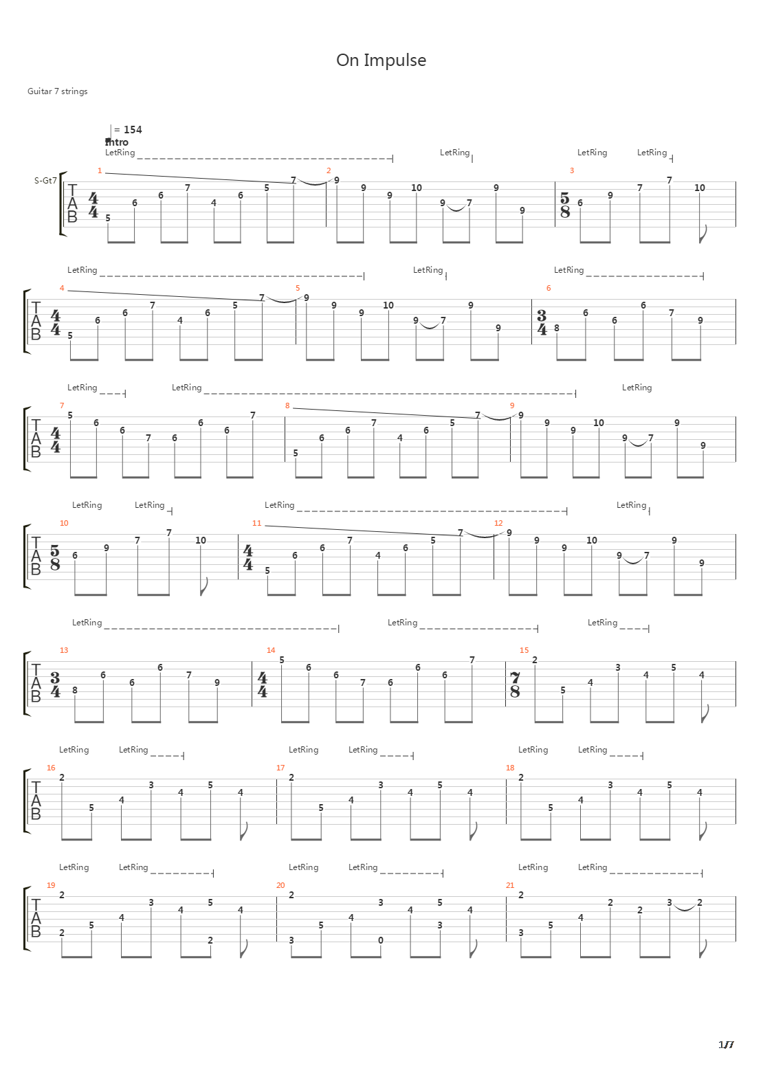On Impulse吉他谱