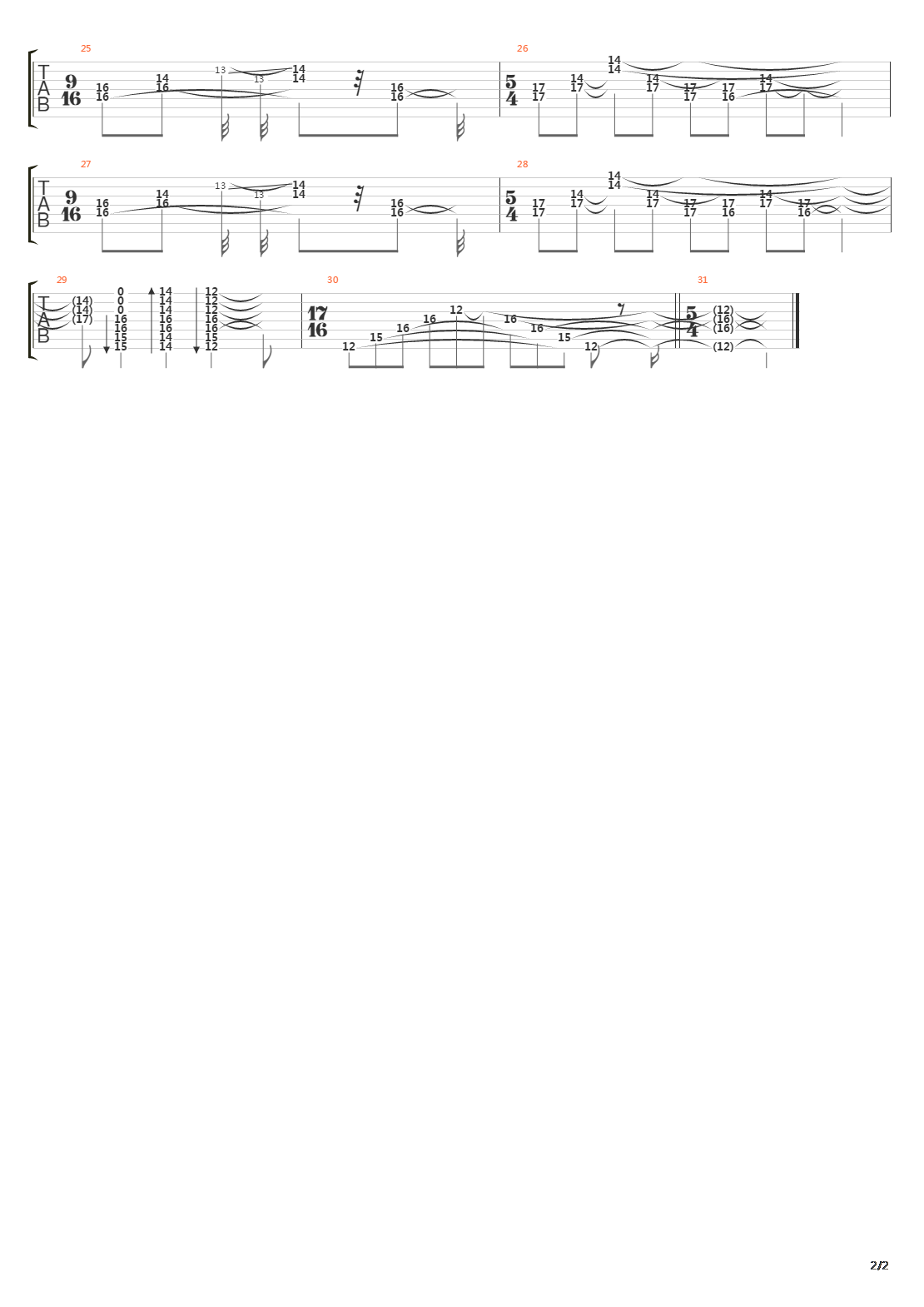 Tessitura吉他谱