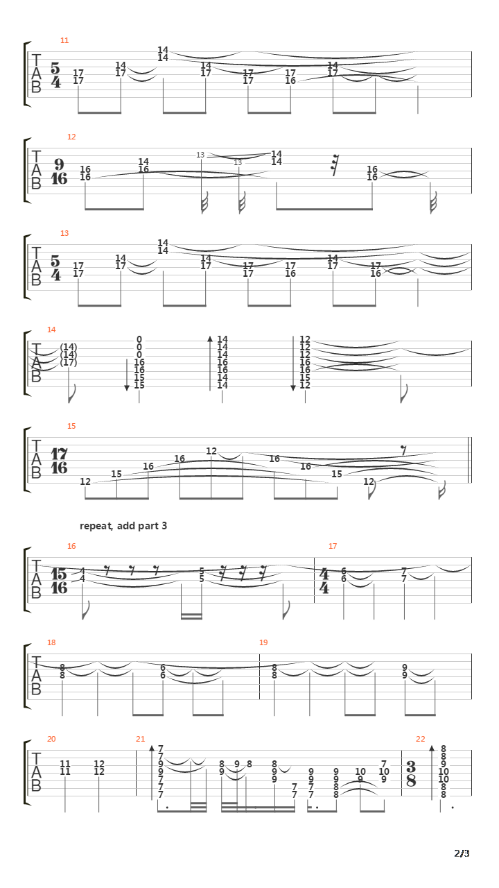 Tessitura吉他谱