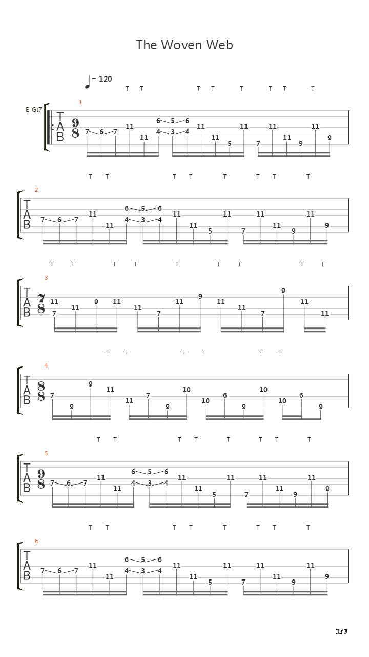 The Woven Web吉他谱