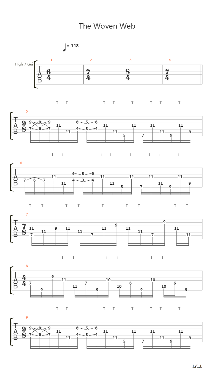 The Woven Web吉他谱