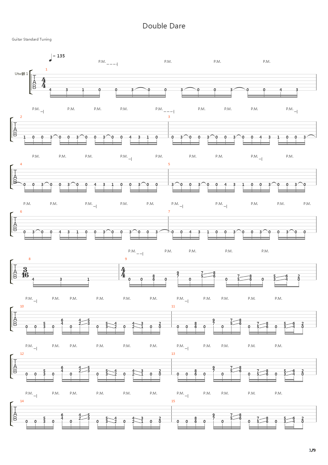 Double Dare吉他谱