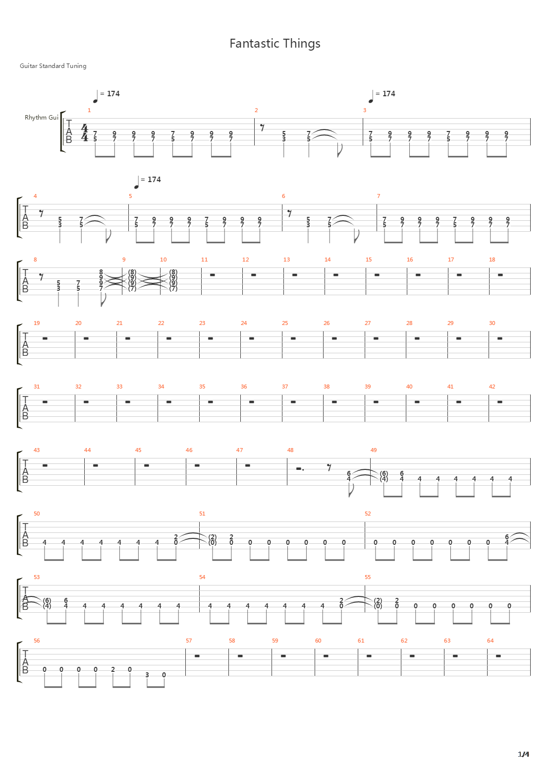 Fantastic Things吉他谱