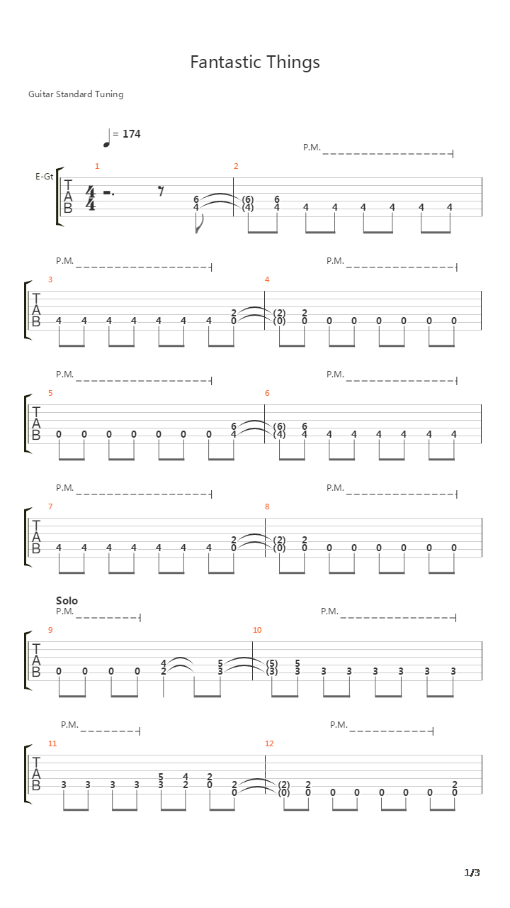 Fantastic Things吉他谱