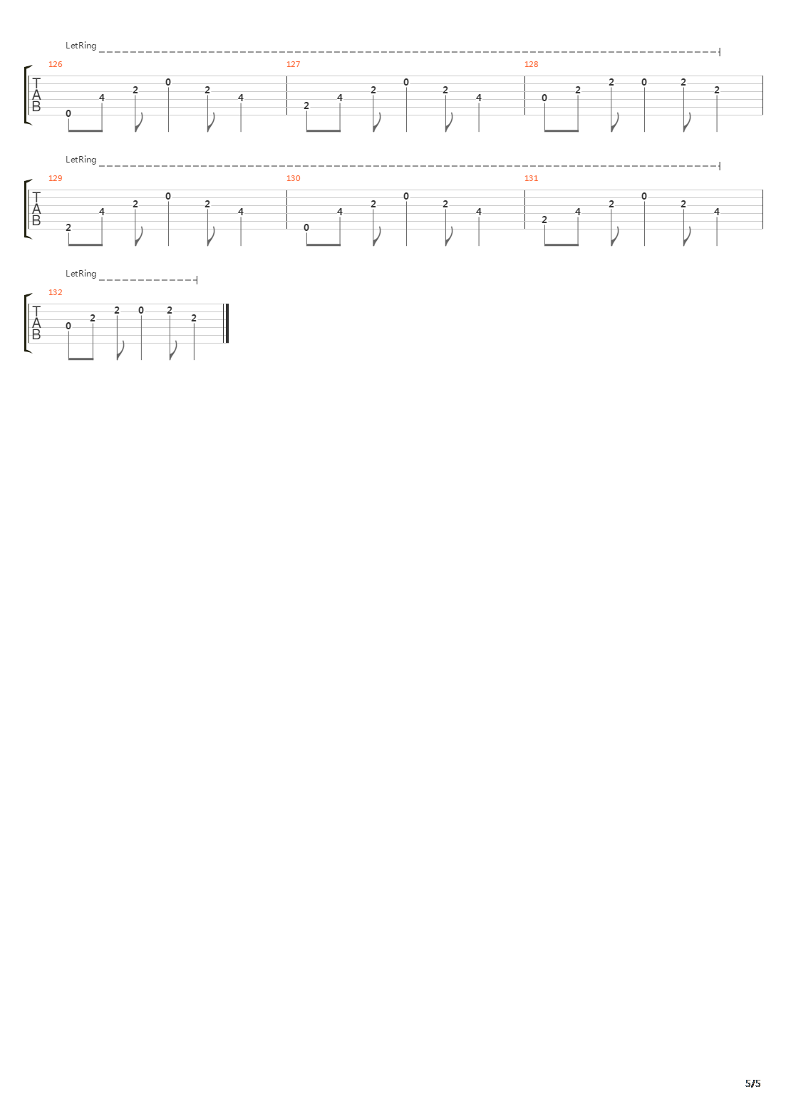 One吉他谱