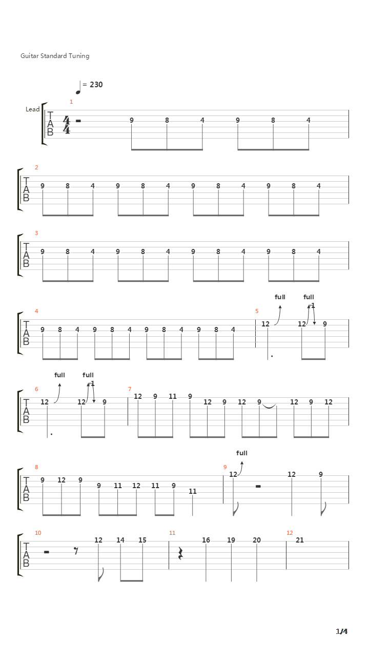 Speed吉他谱