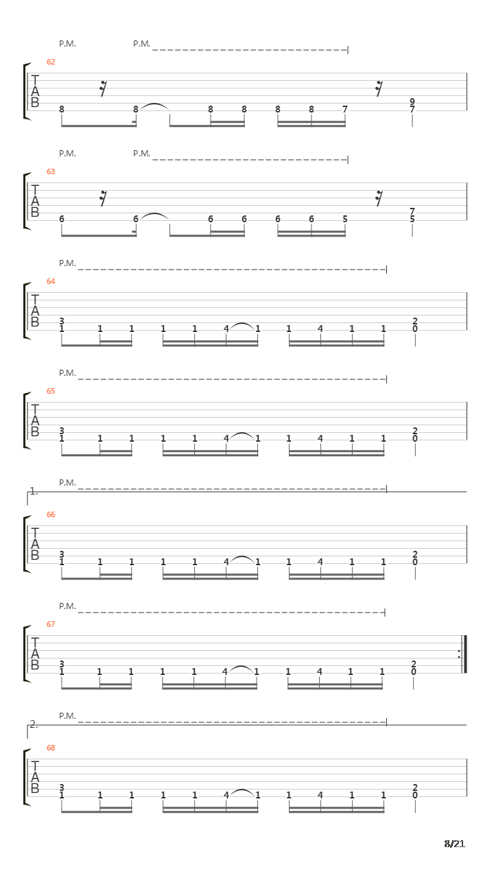 Finale吉他谱