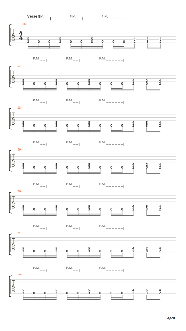 Indians吉他谱