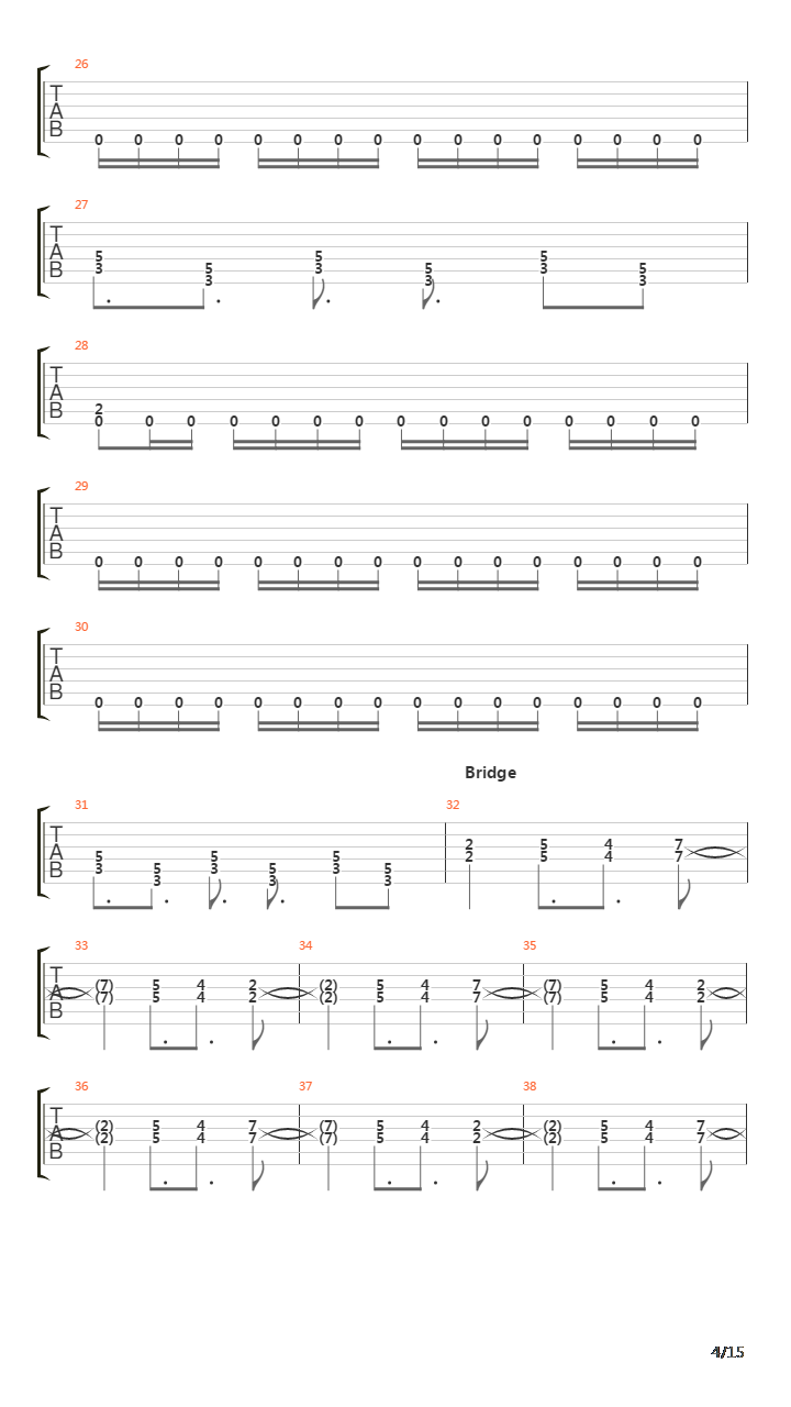 Panic吉他谱
