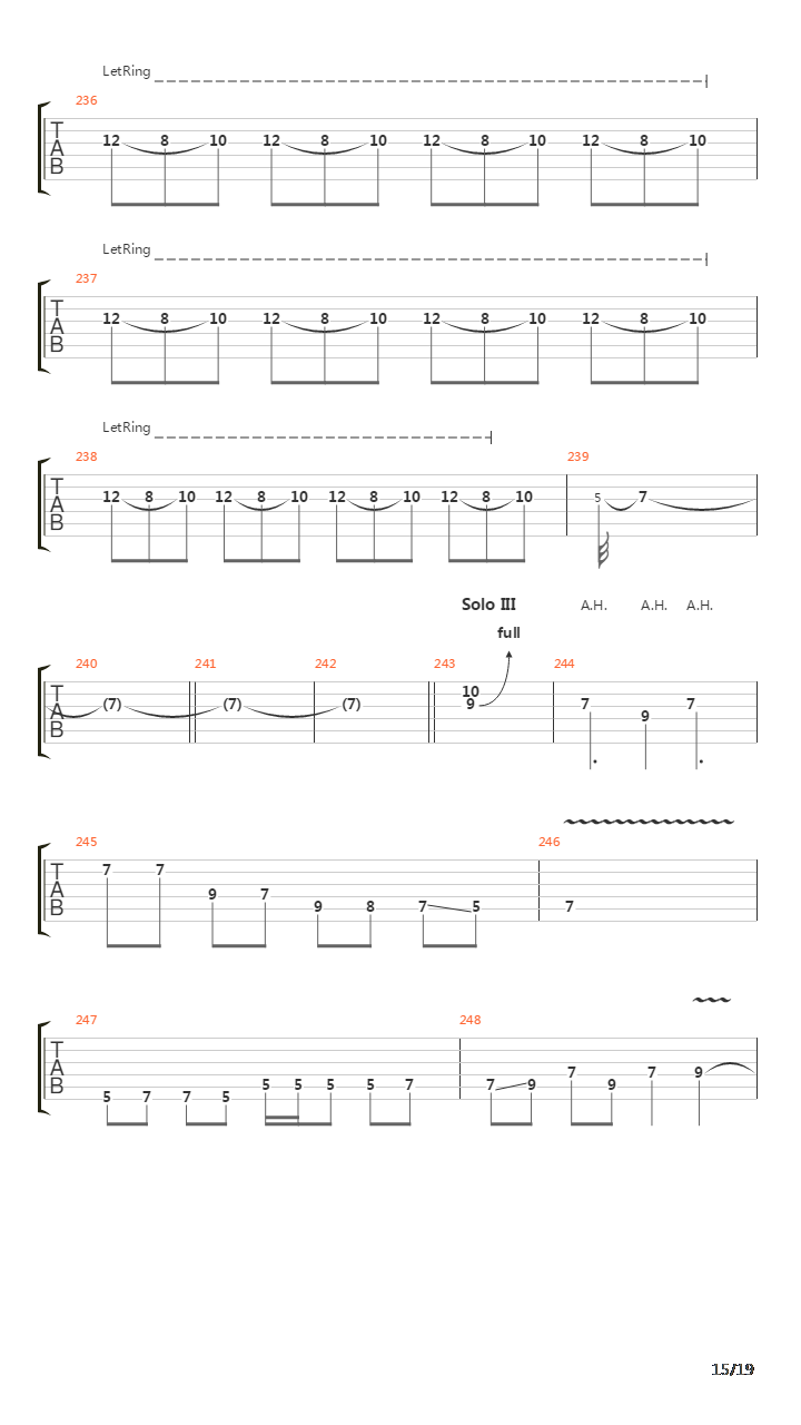 Panic吉他谱