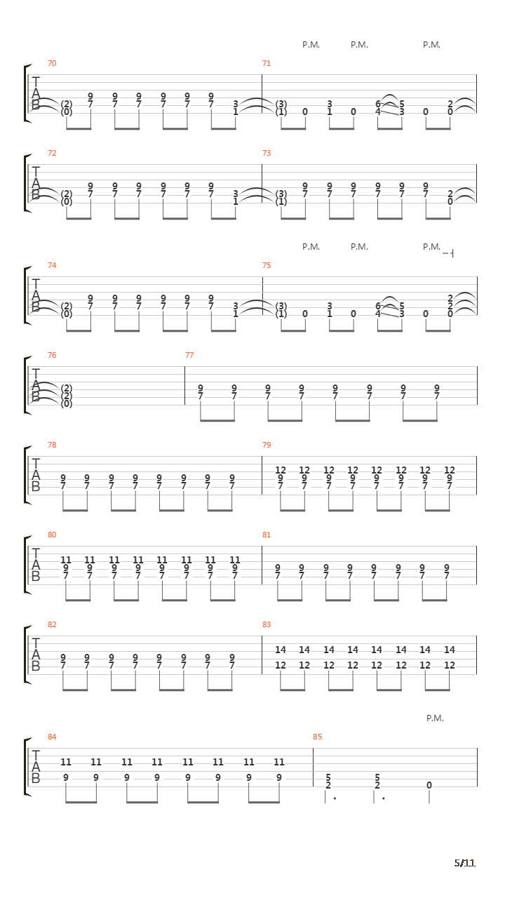 Every Last Breath吉他谱