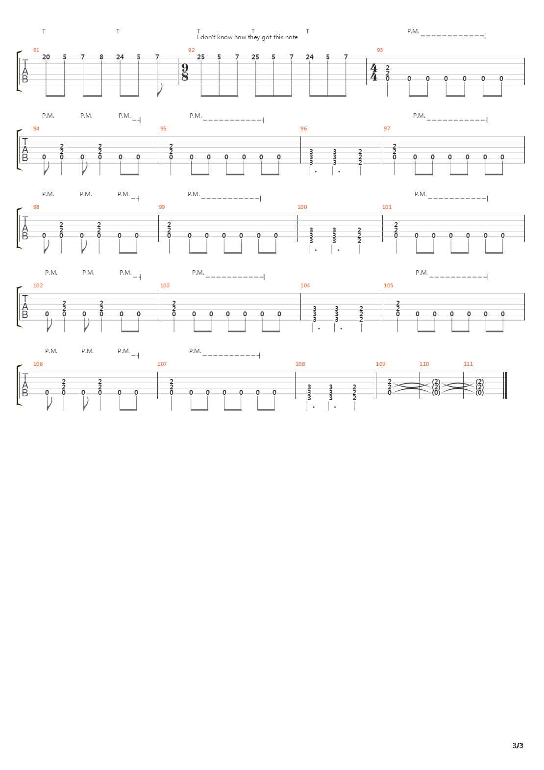 Low吉他谱