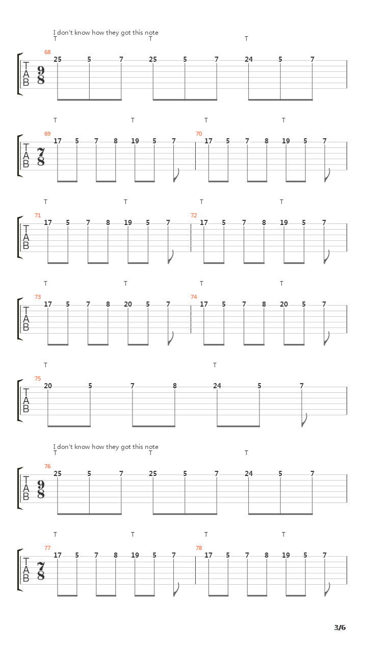 Low吉他谱