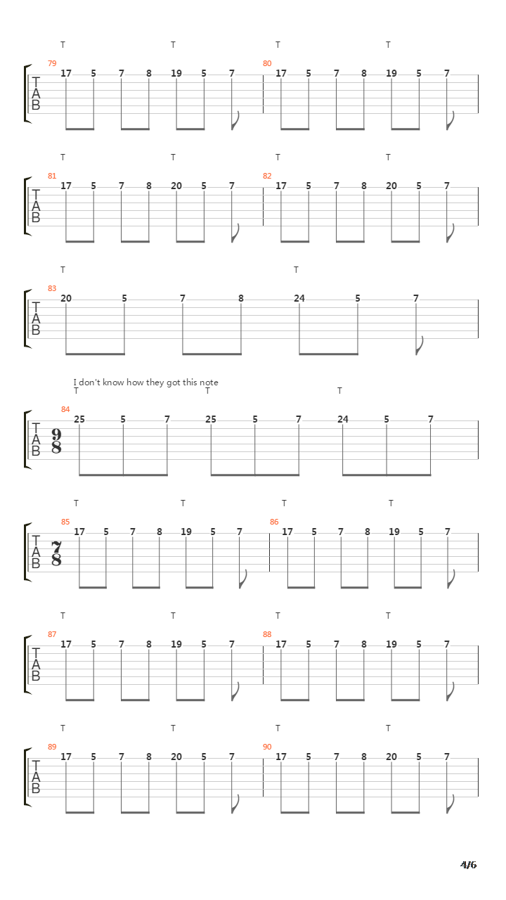 Low吉他谱