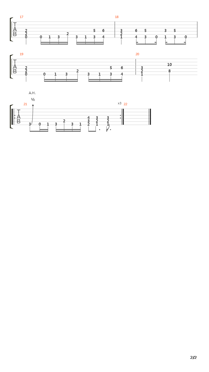 Numbers Count For Nothing吉他谱