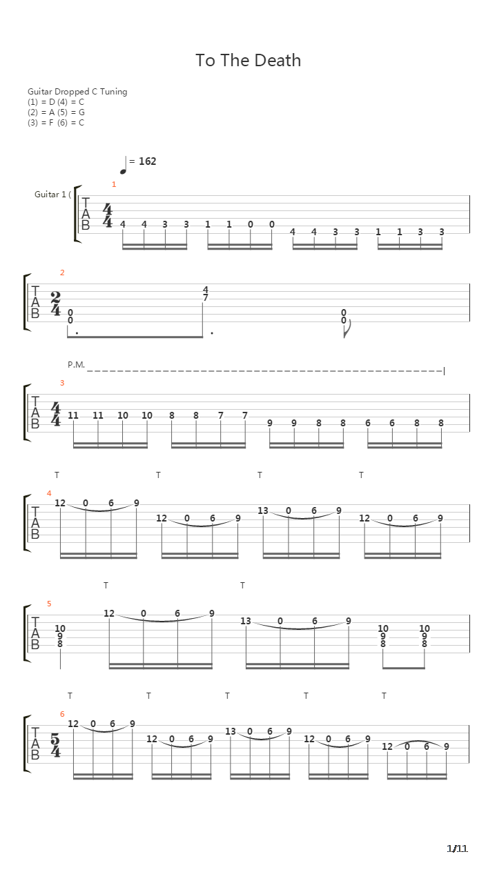 To The Death吉他谱