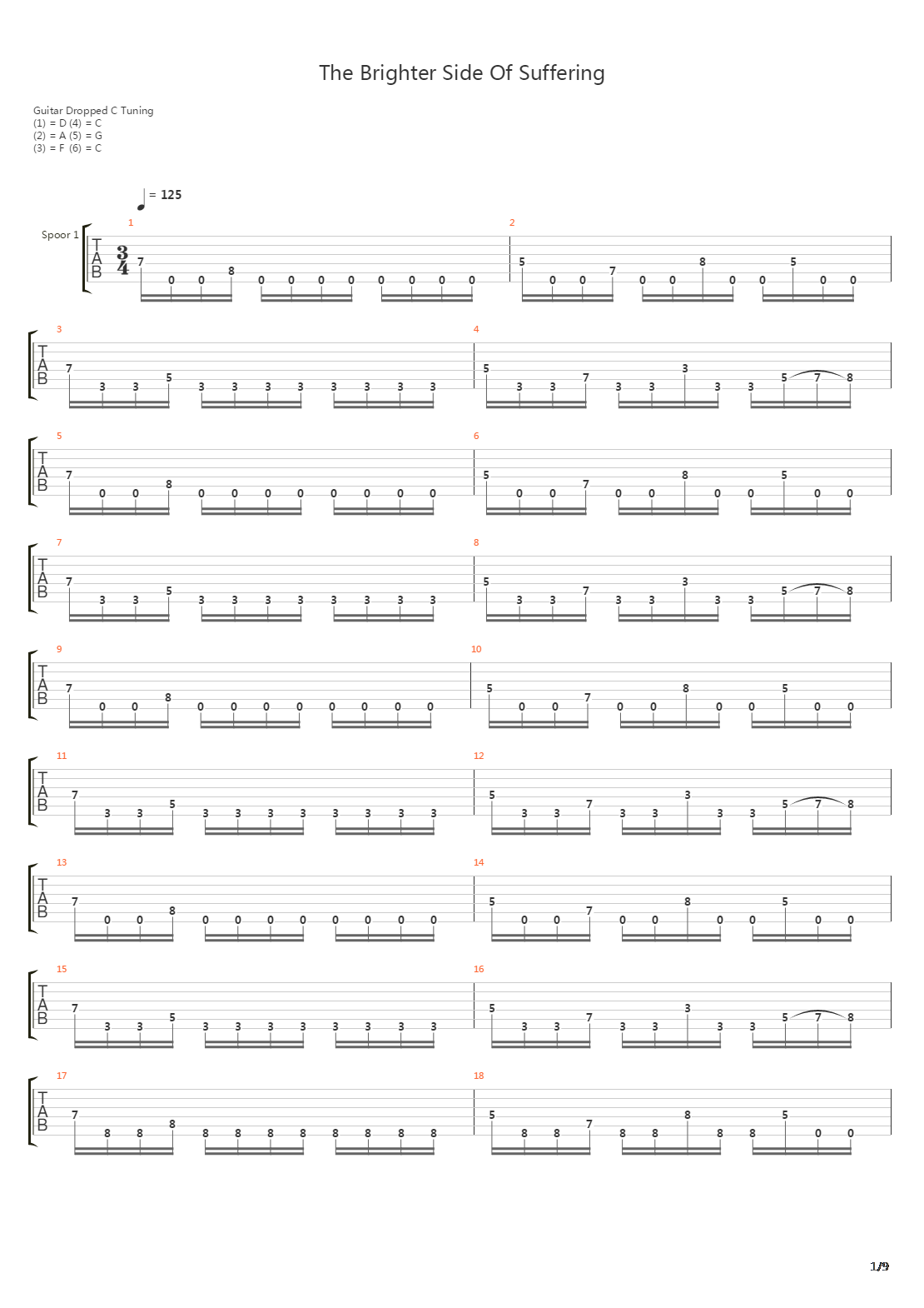 Brighter Side Of Suffering吉他谱