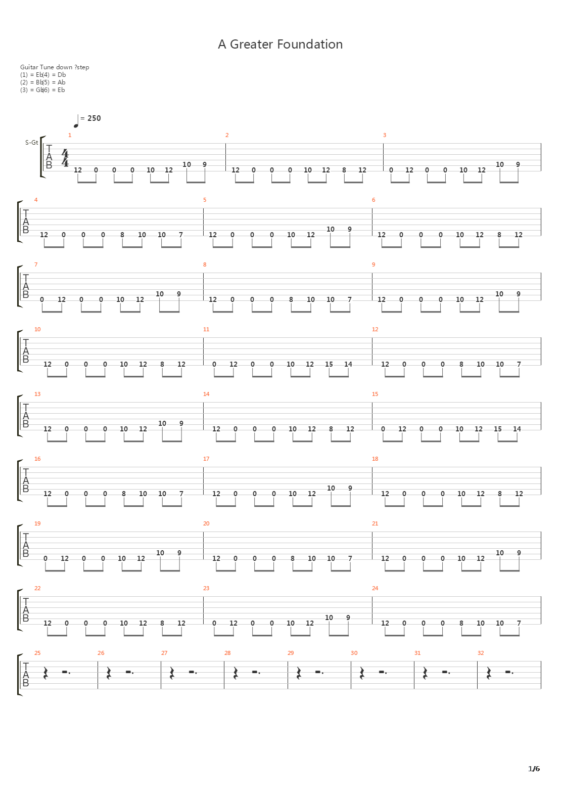 A Greater Foundation吉他谱