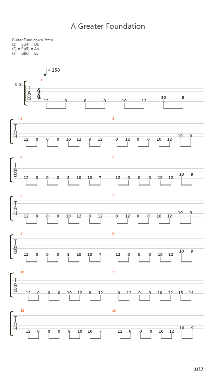 A Greater Foundation吉他谱