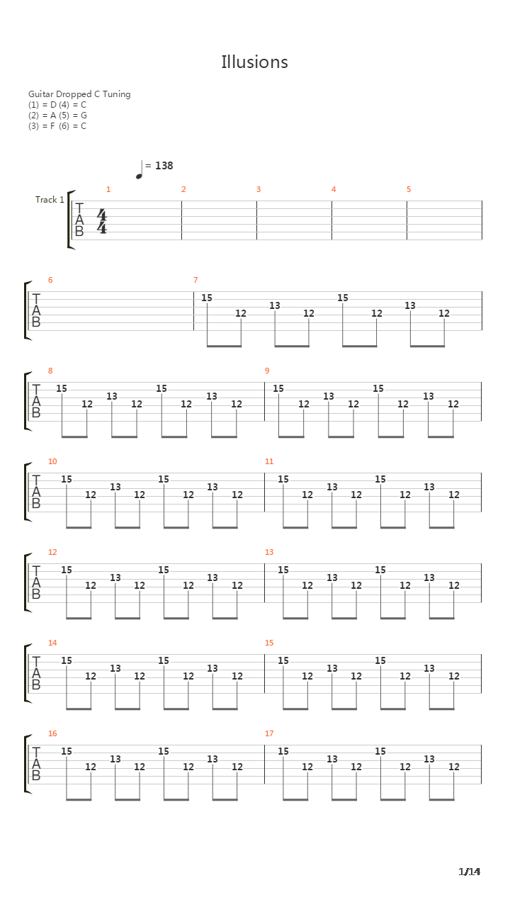 Illusions吉他谱