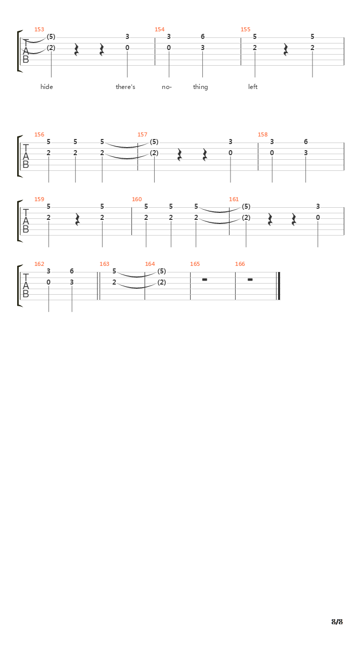Nothing Left吉他谱