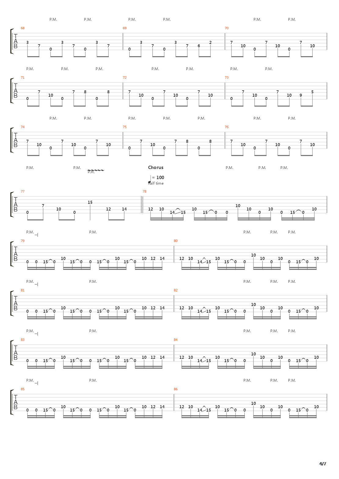 Parallels吉他谱