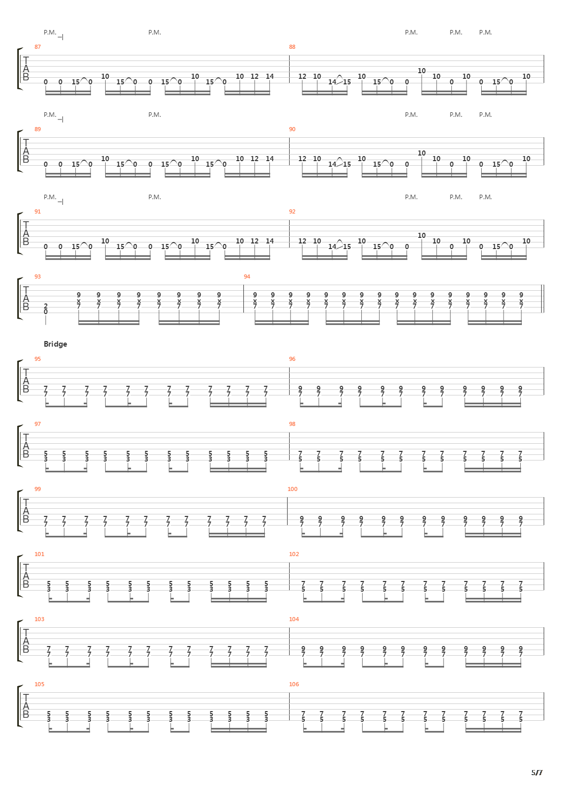 Parallels吉他谱