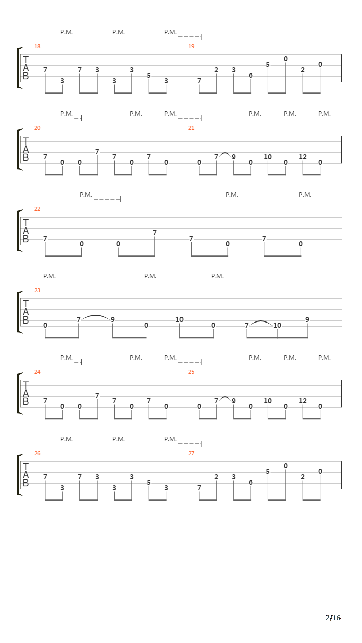 Parallels吉他谱