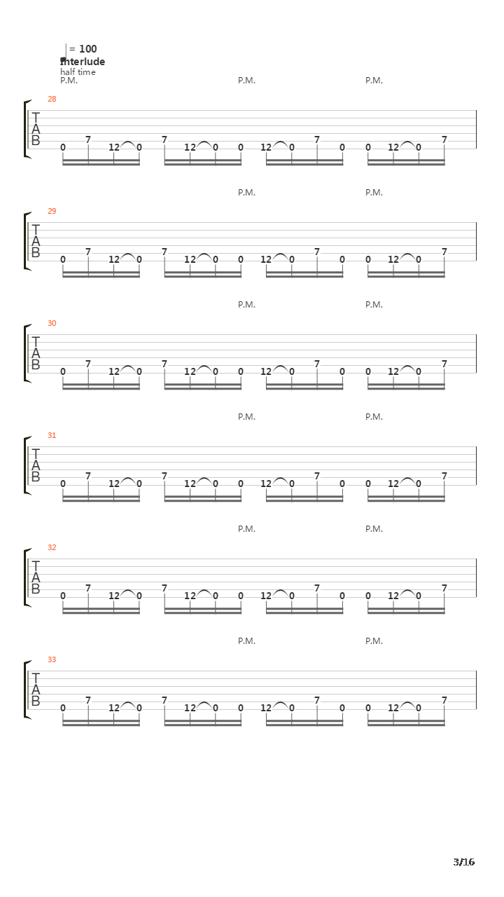 Parallels吉他谱