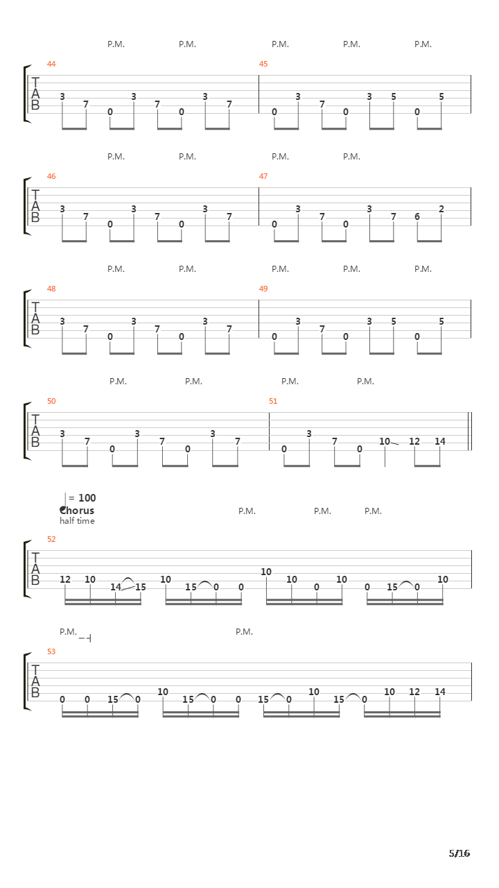 Parallels吉他谱