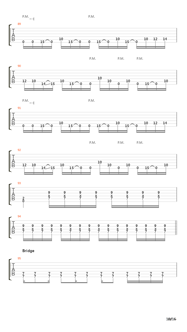 Parallels吉他谱