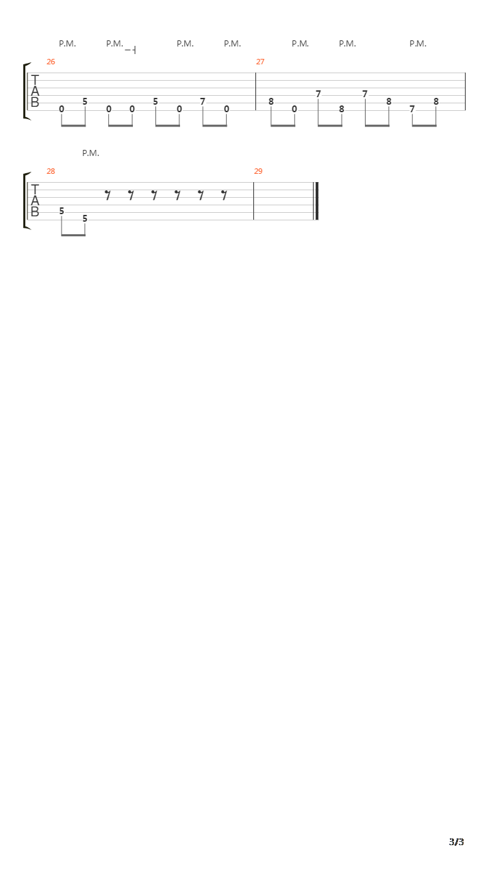 Parallels吉他谱