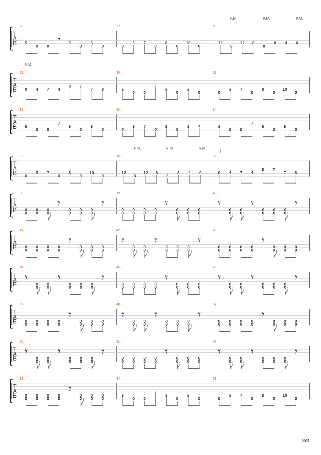 Parallels吉他谱