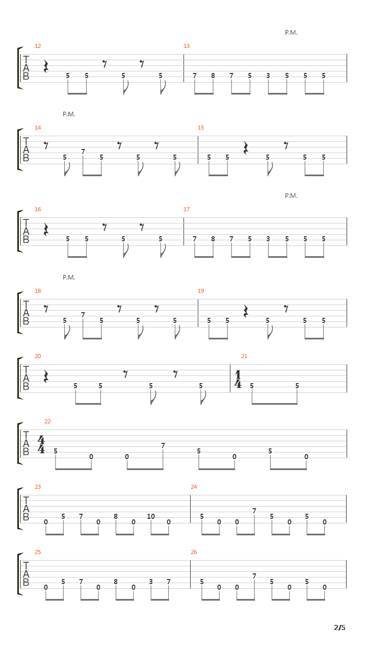 Parallels吉他谱