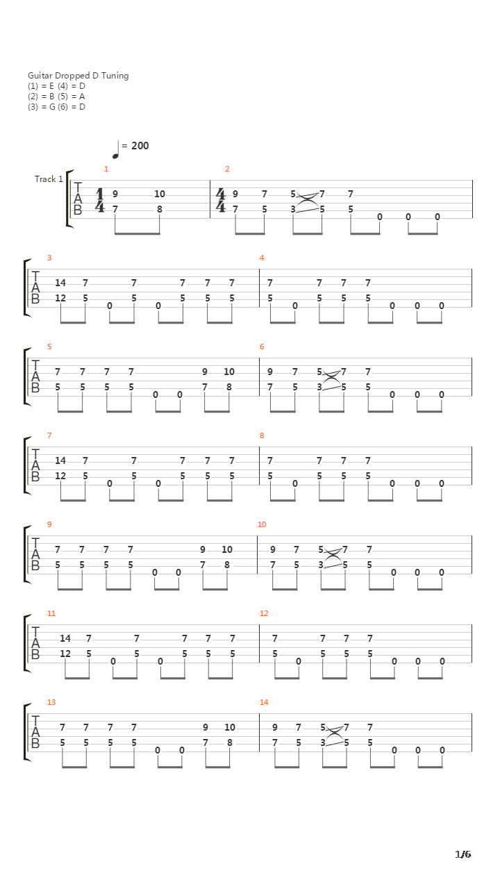 Parallels吉他谱