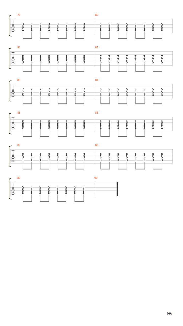 Parallels吉他谱