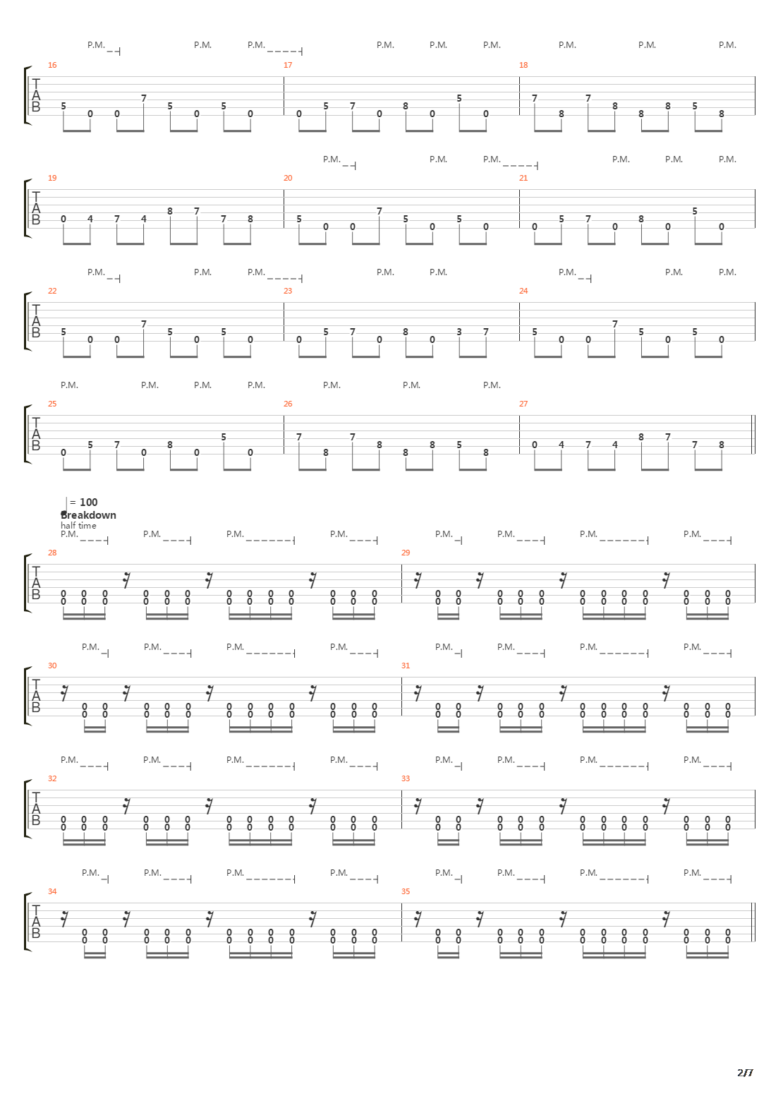 Parallels吉他谱