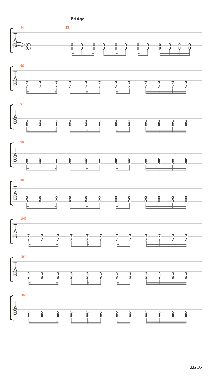 Parallels吉他谱