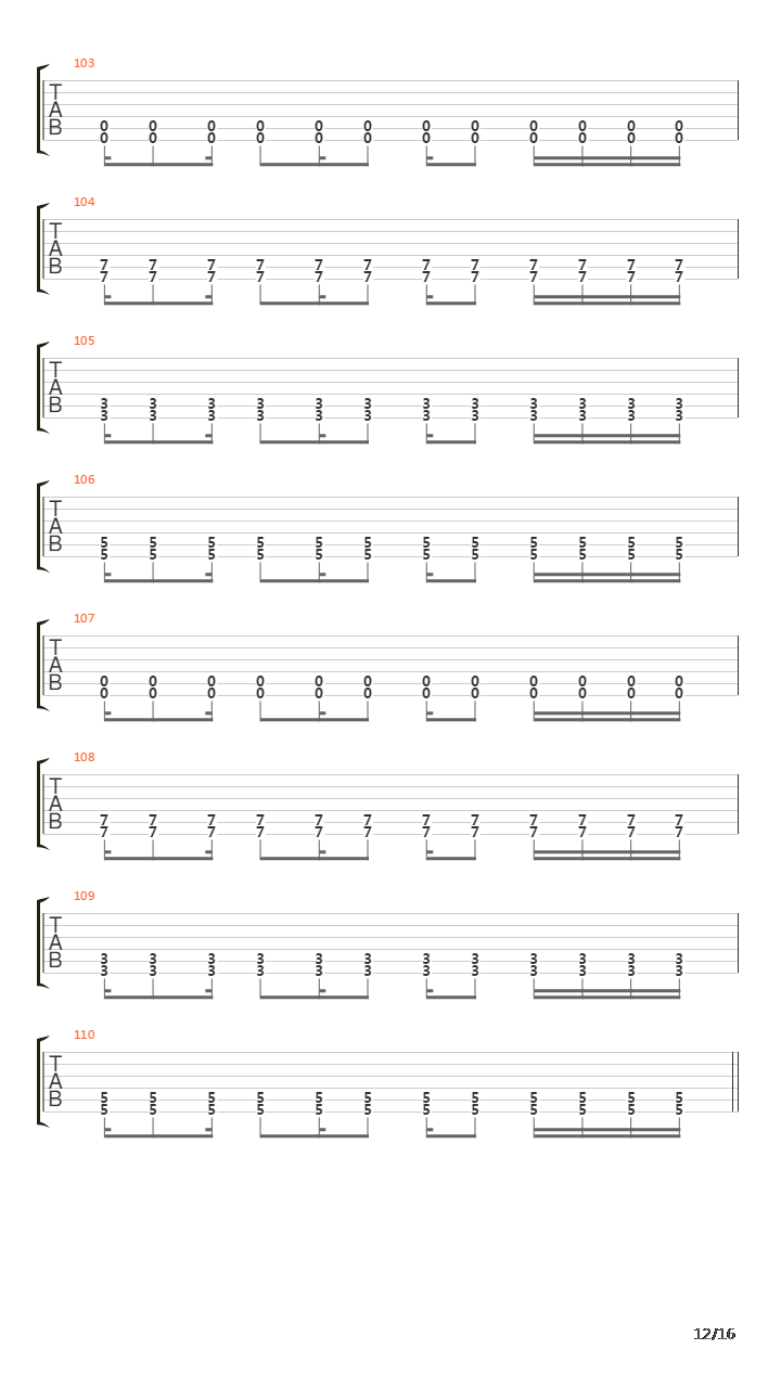 Parallels吉他谱