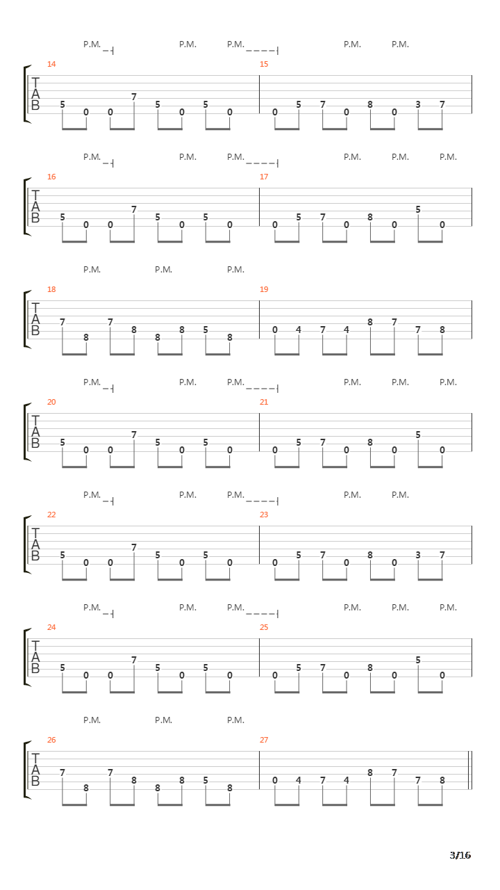 Parallels吉他谱