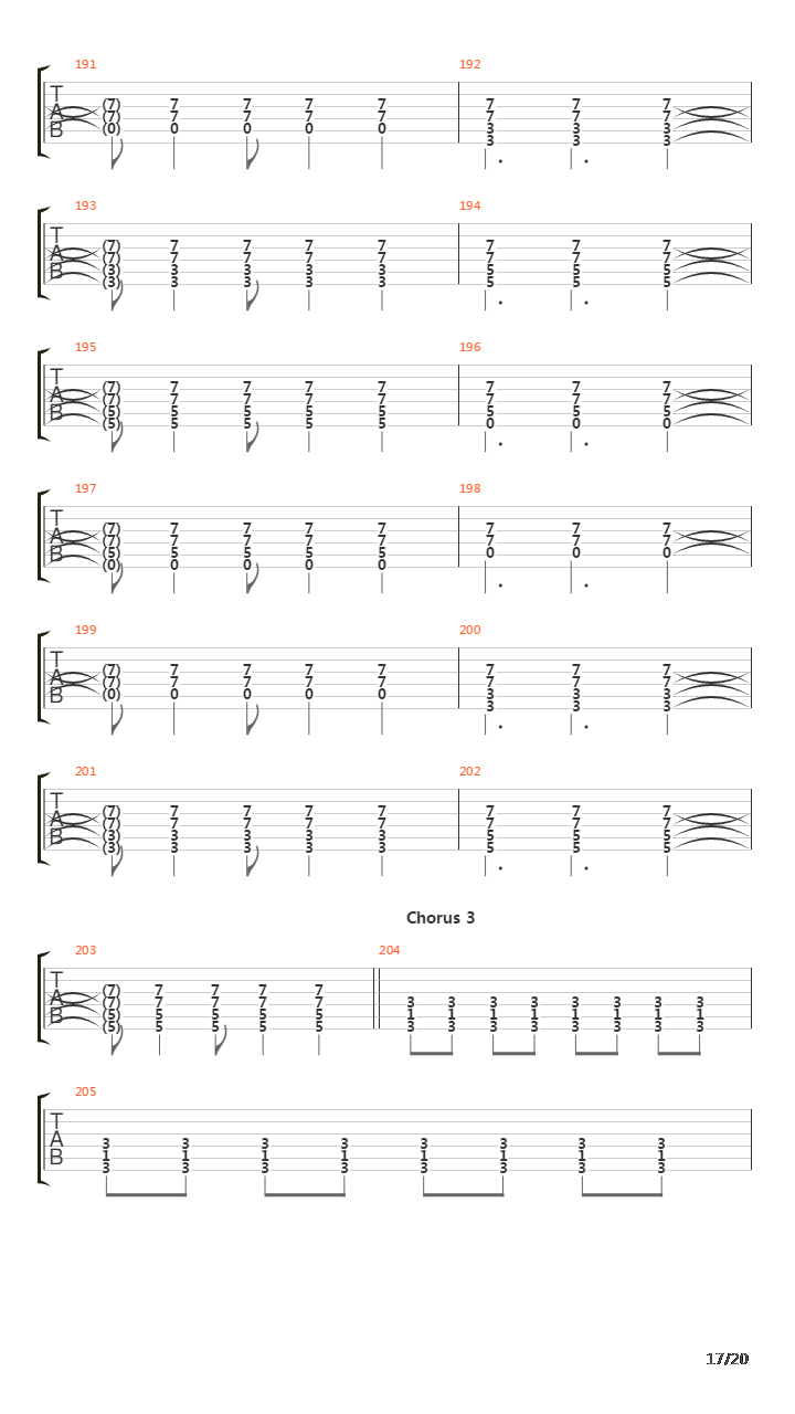 Parallels吉他谱