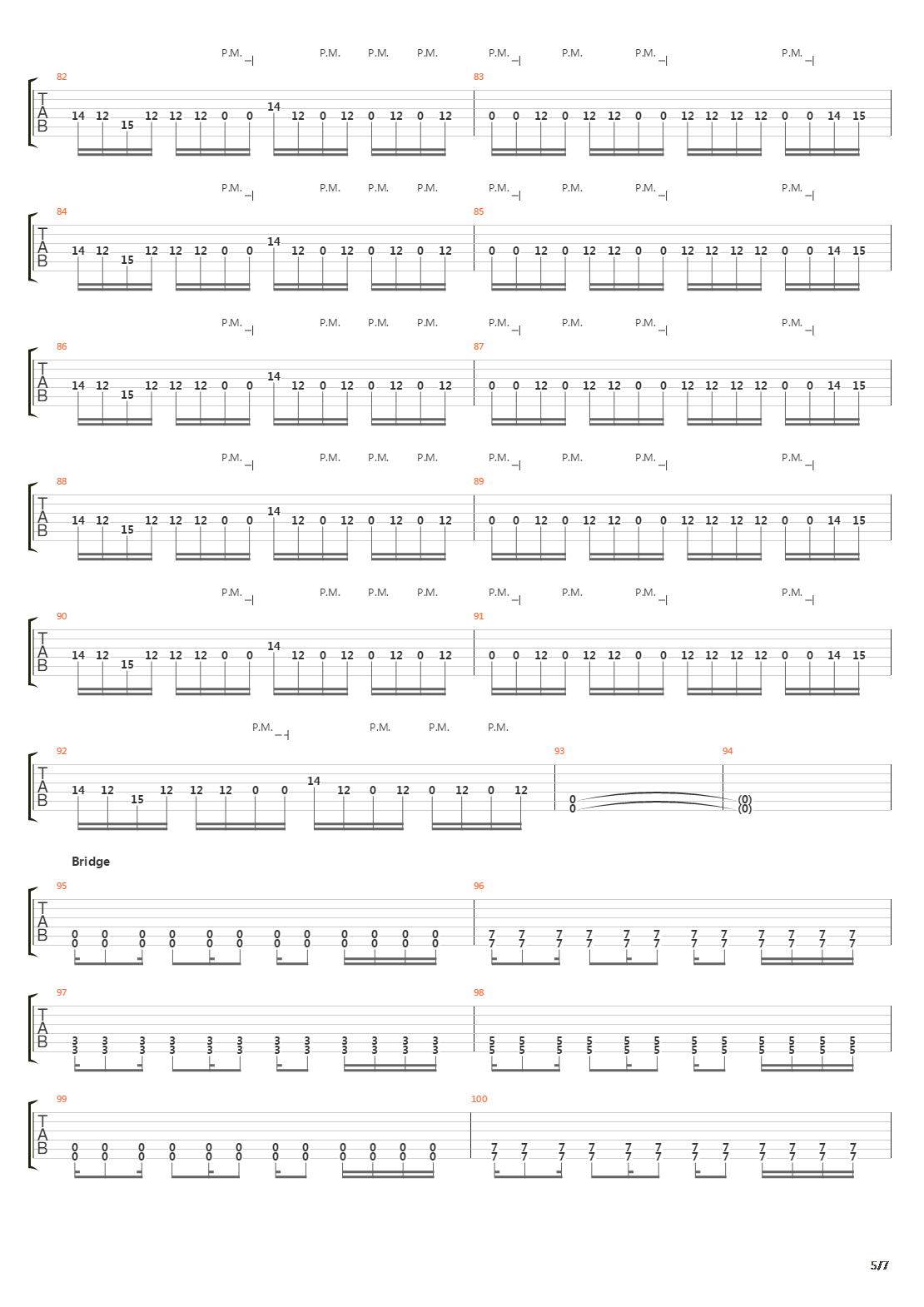 Parallels吉他谱