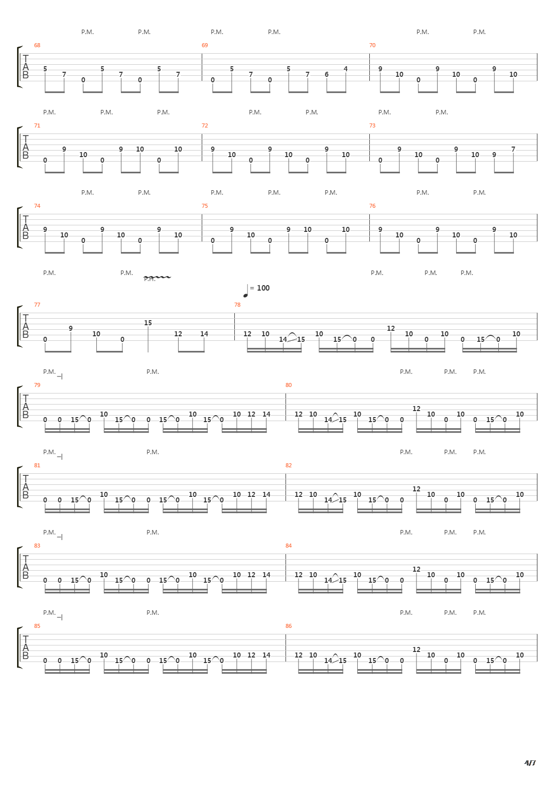 Parallels吉他谱