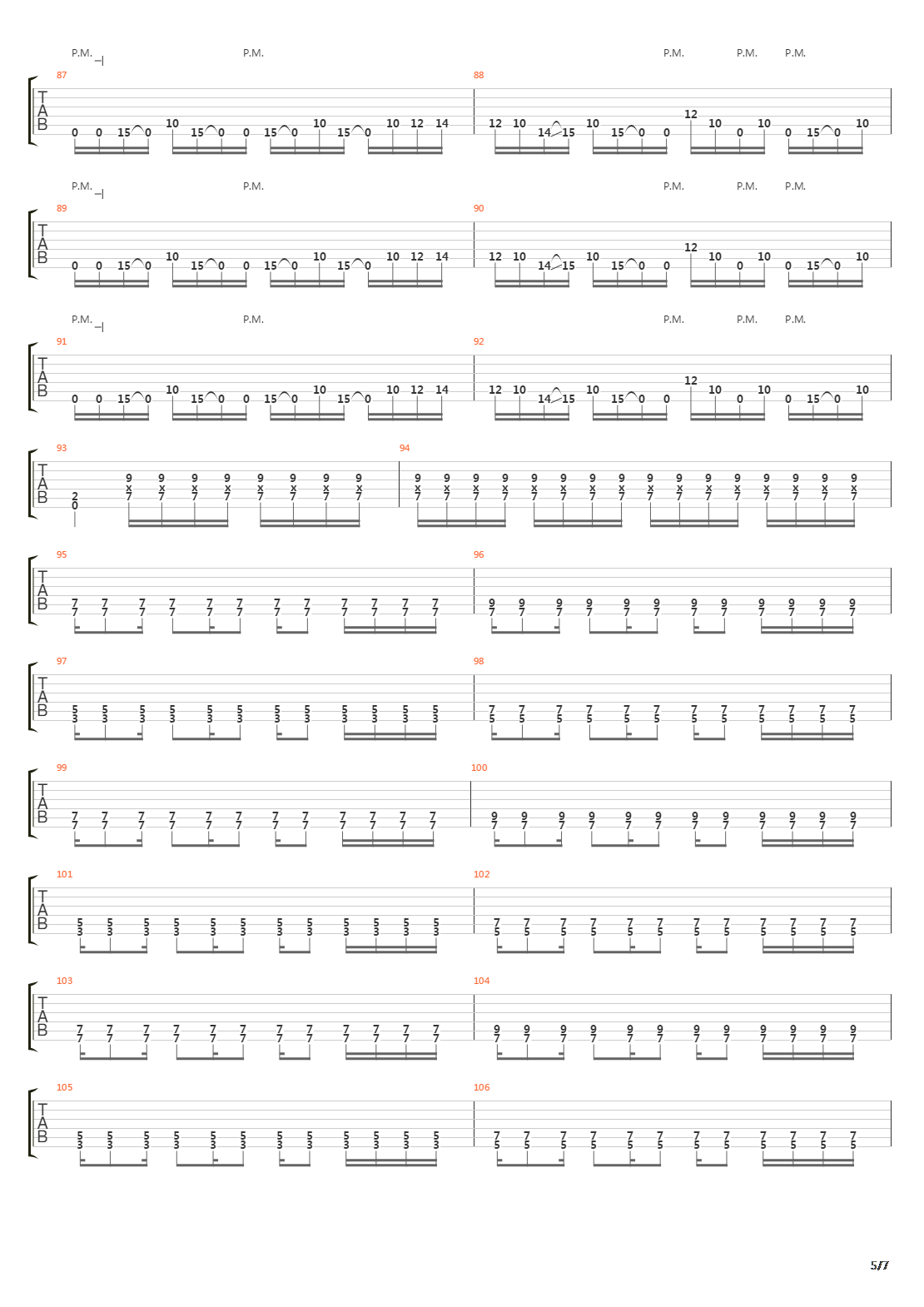 Parallels吉他谱