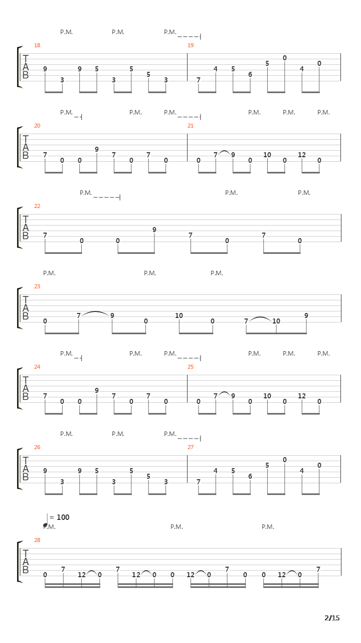 Parallels吉他谱