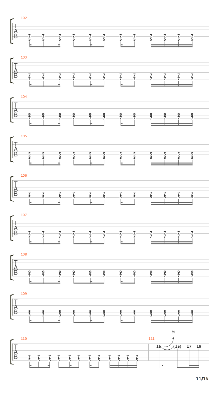 Parallels吉他谱